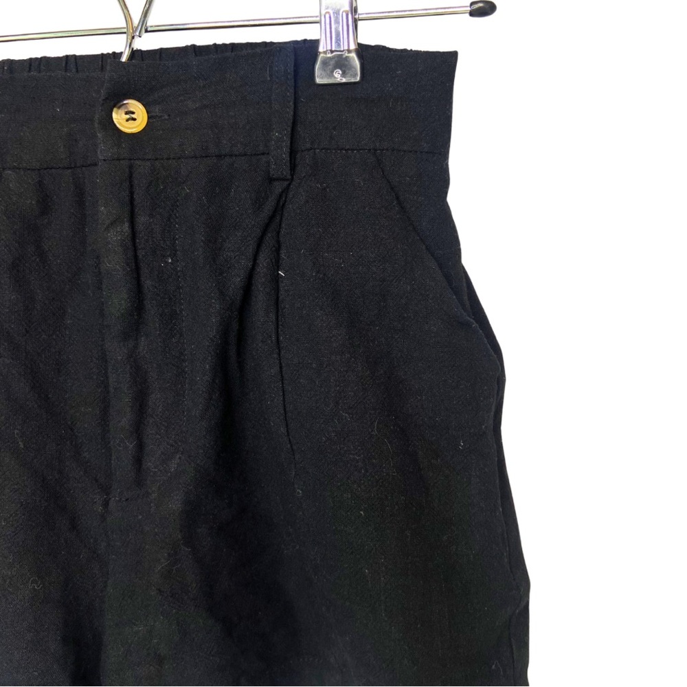 Walter Baker Black Linen Shorts XS - Picture 6 of 6